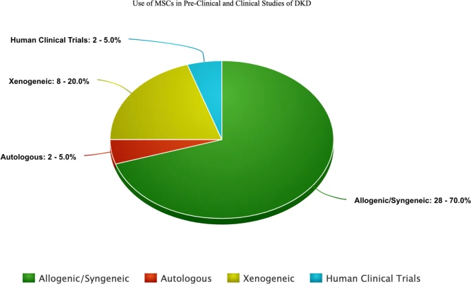 MSC在DKD臨床前和臨床研究中的應用 MSC在DKD臨床前和臨床研究中的應用