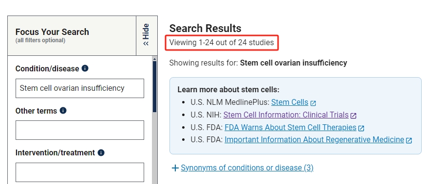 截至2024年9月3日，共計注冊了24項研究