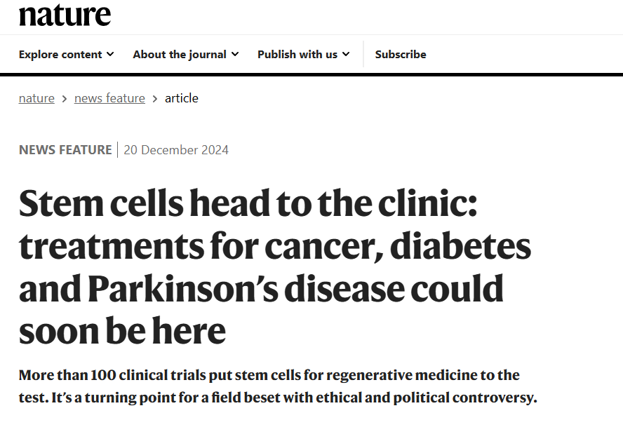 《nature》:干細胞進入臨床,帕金森、糖尿病的治療可能很快會實現 《nature》:干細胞進入臨床,帕金森、糖尿病的治療可能很快會實現